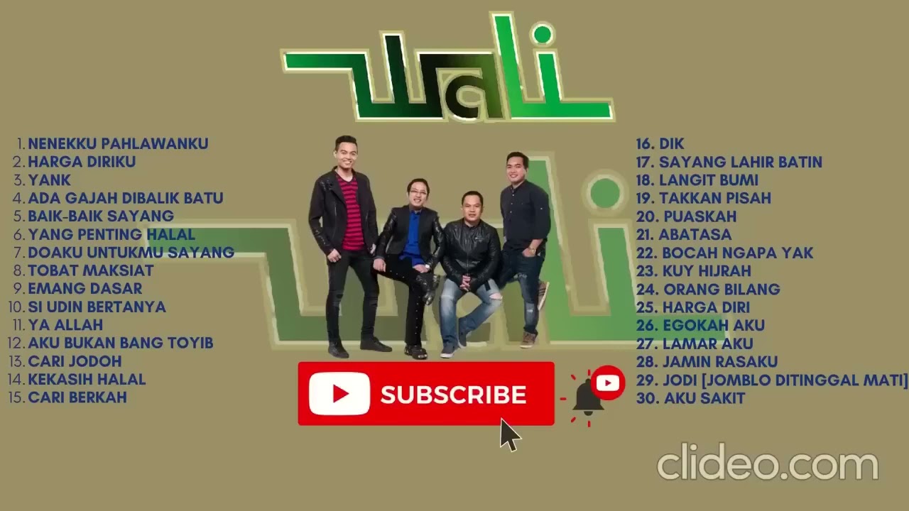 WALI FULL ALBUM - TOP LAGU TERPOPULER SEPANJANG MASA, TOBAT MAKSIAT, NENEKU PAHLAWANKU