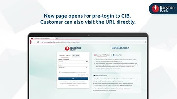 Login Process | Corporate Internet Banking | Bandhan Bank