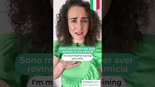 4 Ways to Apologize in Italian 😔🙏 #italianforbeginners