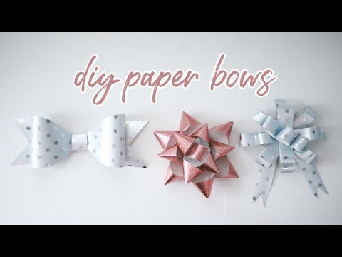 Video: How To Make A Paper Bow To Decorate A Gift