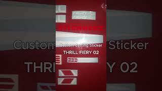 Custom Cutting Sticker Thrill Fiery 02 #thrill #thrillbike #thrillfiery #bmx #cuttingsticker