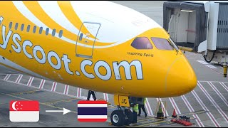 Singapore To Bangkok Trip Report | Scoot 787 Singapore To Bangkok (Economy Class ) | Inflight Travel