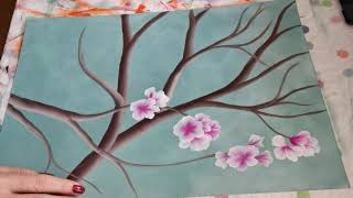 OneStroke Painting How To Project - Cherry Blossom