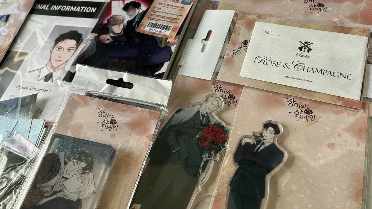 BL Unboxing - Rose and Champagne X Toonique (장미와 샴페인 X 투니크) Goods - YouTube