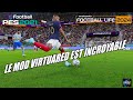 Le patch virtuared pour pes 2021 est maboule  gameplay de pes 2021foobtall life 2024 sur pc