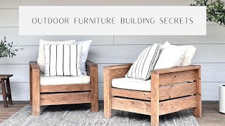 DIY Outdoor Furniture that Lasts- Watch this Before Building Outdoor Furniture!