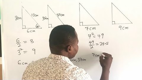 Finding The Sides Of A Right - Angled Triangle When Only One Side Of The Triangle Is Given