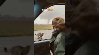 Poor cat facing tornado 😭! #shorts #tornado