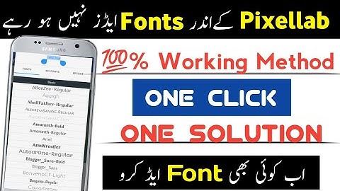 How to add fonts in pixellab || Add Custom fonts in pixellab 
