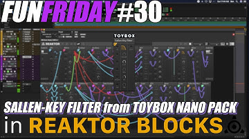 Fun Friday #30: SALLEN-KEY FILTER from TOYBOX NANO PACK in REAKTOR BLOCKS