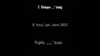 20 Instagram Username For Girls