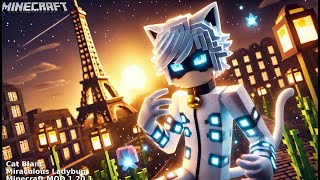 Cat Blanc miraculous Ladybug Minecraft MOD 1.20.1 screenshot 5