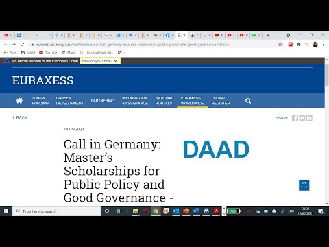 PART 1 - DAAD HEMULT SCHMIDT -(FULLY FUNDED MASTERS SCHOLARSHIPS IN GERMANY)