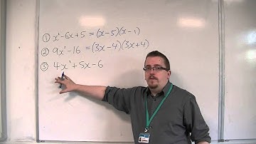 OCR MEI Core 1 3.01 Examples of Factorising Quadratics