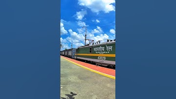 Wag 9 with Container Freight Train #shortvideo