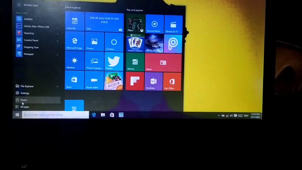 How To Shut Down A Laptop Easy Way YouTube