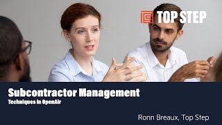 Subcontractor Management in OpenAir