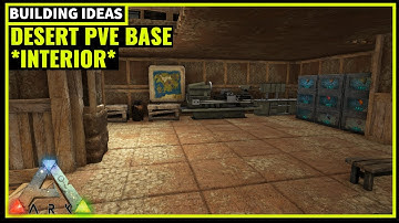 HOW TO BUILD A DESERT PVE BASE *INTERIOR* (LOST ISLAND) | ARK SURVIVAL