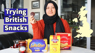 Trying British Snacks First Time... Jaffa Cake, Shortbread, Biscuit Flavored Tea?