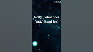 In SQL, what does DDL stand for?💾Think you know?#trivia #quiz #sql #database #techtrivia #learnsql