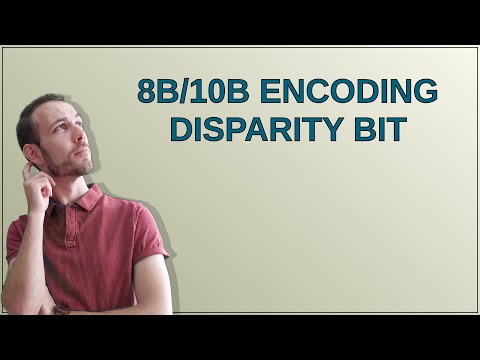Electronics: 8b/10b encoding disparity bit