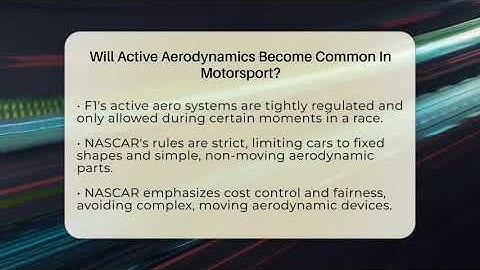 Will Active Aerodynamics Become Common In Motorsport? - Pit Stop Chronicles