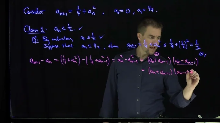 Using the Monotone Convergence Theorem to Prove a Recursive Sequence Converges: Example 2