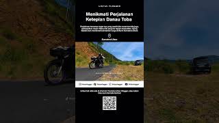 Motovlog naik kuda imut dari Honda Supra 125 / Wave i 125 menelusuri Ujung Silalahi tepian Danautoba