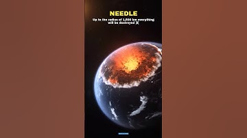 What If A Needle Hits the Earth at the Speed Of Light? 💀☠️ #shorts #space #earth