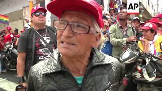 Procession of the late President Hugo Chavez's coffin