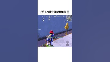 1V3 & SAFE TEAMMATE 💀#pubgmobile #bgmi