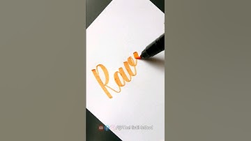 Lettering Names Ravish! #shorts #ytshorts #calligraphy #handlettering #moderncalligraphy