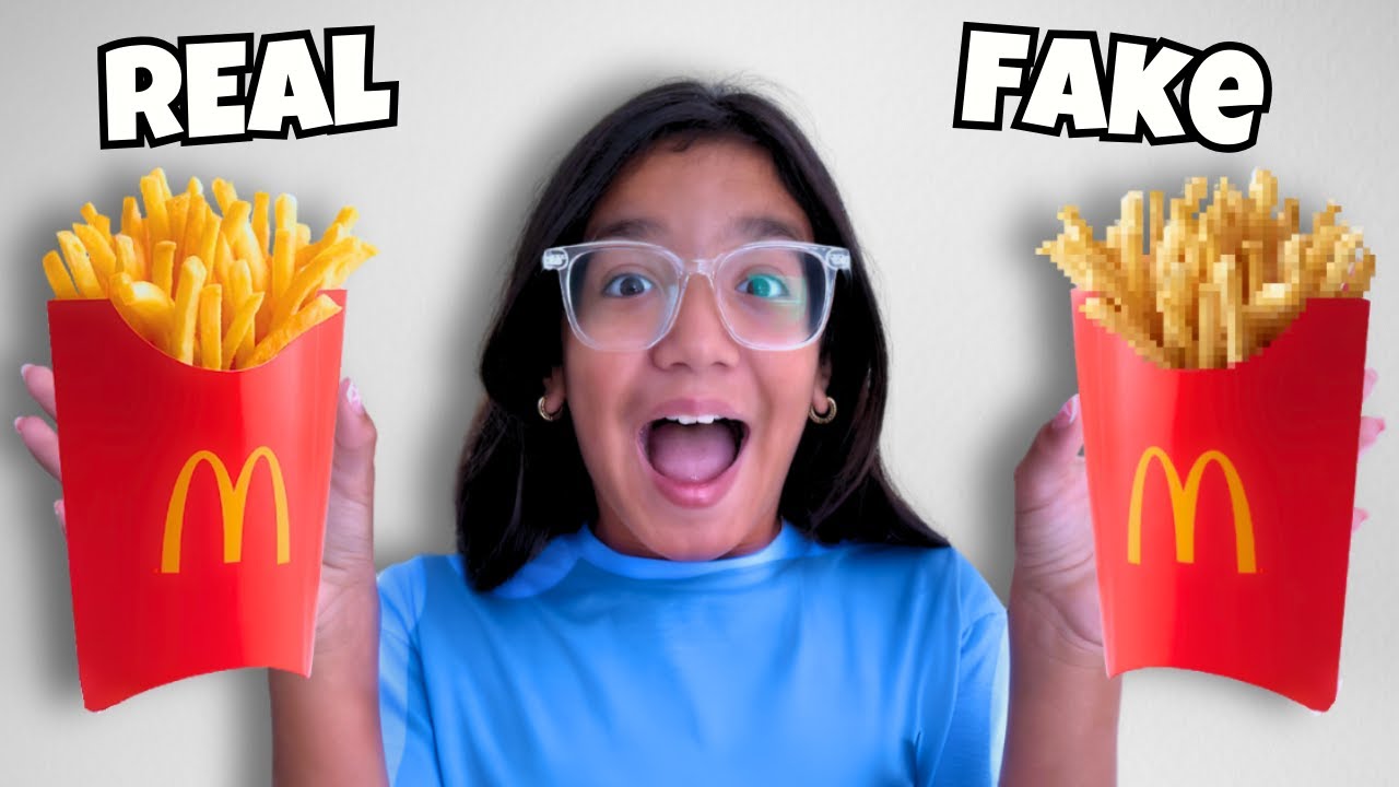 REAL vs FAKE Food Challenge