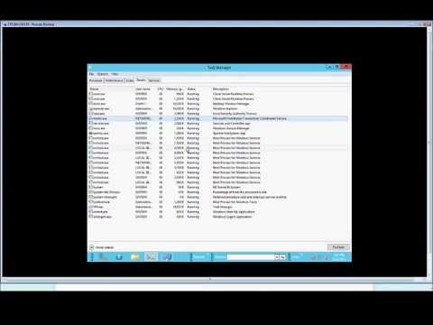How to view running executables using Task Manager in Microsoft Windows Server  2012
