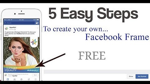 How to create your own facebook frame by mobile phone / facebook profile frame