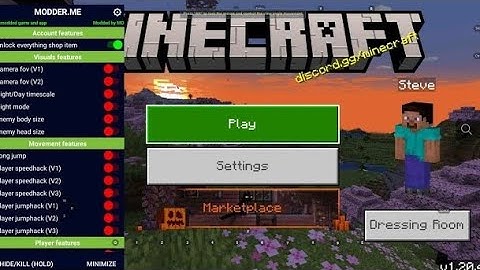 Minecraft MOD Menu  (God Mode, Jump, SpeedHack, Night Mode)