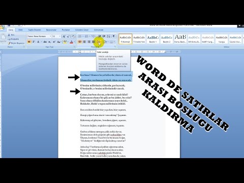 Video: Word'de Boşluklar Nasıl Kaldırılır