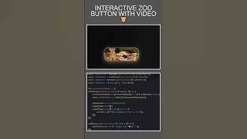 Interactive Zoo Button with Video 🦁 | HTML CSS JS #webdevelopment #InteractiveButton #ZooButton #ui
