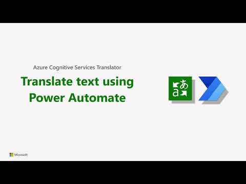 Translate text using Power Automate