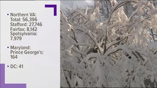 24 hours after snowstorm, Northern Virginia has 50,000 power outages
