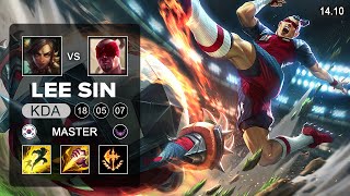 Lee Sin vs Nidalee Jungle - KR Master - Patch 14.10 Season 14