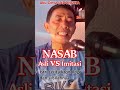 NASAB ASLI vs IMITASI (LAGU SINDIRAN)