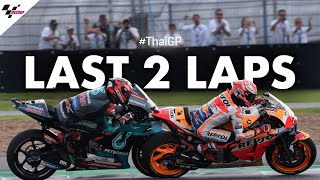 The Champ vs the rookie, their last 2 laps of the 2019 #ThaiGP!