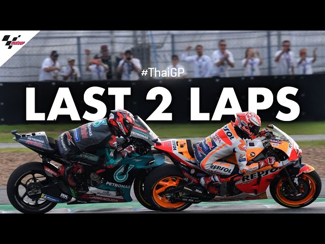 The Champ vs the rookie, their last 2 laps of the 2019 #ThaiGP! class=