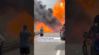 RV explosion ignites small brush fire in Arizona