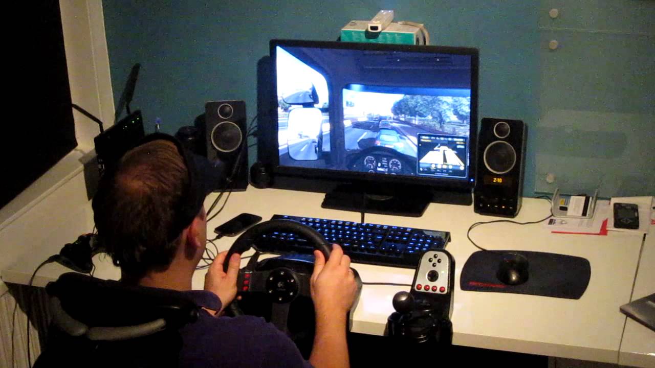 Testing my head tracking prototype 2 in ETS2 YouTube