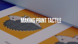 Making print tactile - Arizona flatbed printer and Touchstone