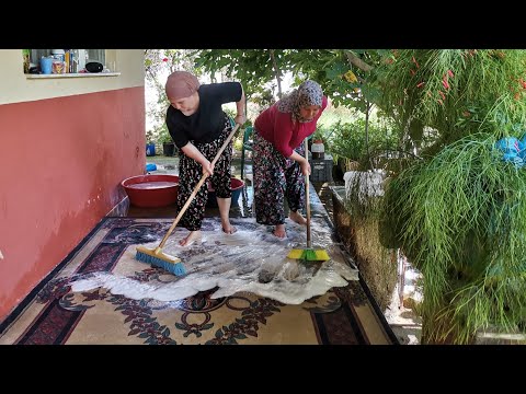 Bayram Temizliği ✅Halı Yıkamak Bizim İşimiz 😄Annemin Köy Evi Temizliği