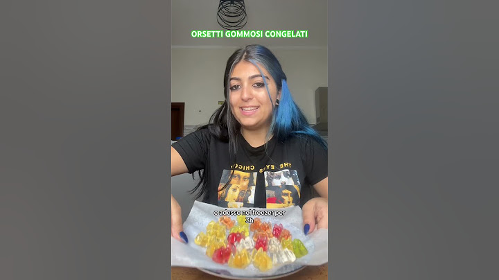 ORSETTI GOMMOSI CONGELATI 🍭