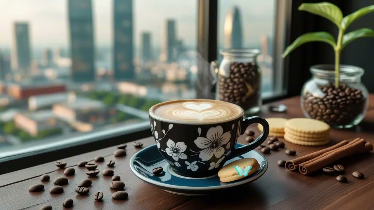 Morning Coffee Shop ~ Relaxing Jazz Instrumental & Sweet Bossa Nova Piano Music for Joyful Moods